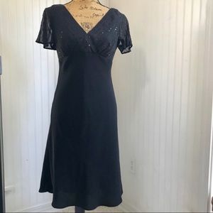 NWT Evan Picone Black Party Dress Sz 6